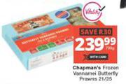 Chapman's Frozen Vannamei Butterfly Prawns 21/25-700g