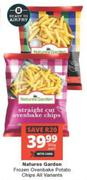 Natures Garden Frozen Ovenbake Potato Chips (All Variants)-500g Each