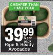 Ripe & Ready Avocados-6 Per Pack
