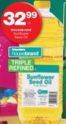 Housebrand Sunflower Seed Oil-2L Each