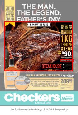 Checkers Western Cape : Father's Day Promotion (10 Jun - 16 Jun 2019), page 1