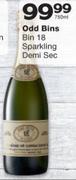 Odd Bins Bin 18 Sparkling Demi Sec-750ml