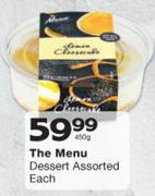 The Menu Desert Assorted-450g Each