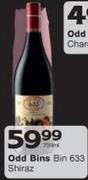 Odd Bins Bin 633 Shiraz-750ml