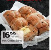 Hot Cross Buns-6 Per Pack