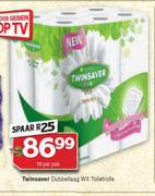 Twinsaver dubbellaag Wit Toiletrolle-18 Per Pack