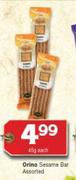 Orino Sesame Bar Assorted-45g Each