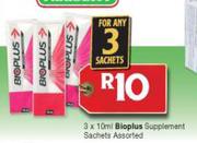 Bioplus Supplement Sachets Assorted-3 x 10ml