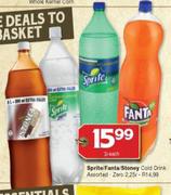 Sprite/Fanta/Stoney Cold Drink Assorted-2Ltr Each