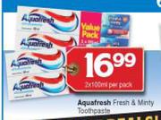Aquafresh Fresh & Minty Toothpaste-2 x 100ml Per Pack