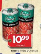 Rhodes Tomato & Onion Mix-410g Each