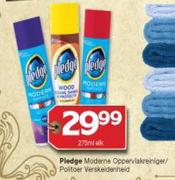 Pledge Moderne oppervlakreiniger/politoer vesrkeidenheid-275ml Elk