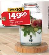 Eerin 7Ltr Glass Dispenser With Tap-Each