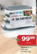 Topseal 6 In 1 Tight Seal Container Set-Per Set