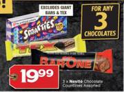 Nestle Chocolate Countlines Assorted-For 3