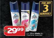 Glade Air Freshener Assorted-3 x 180ml