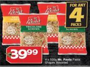 Mr.Pasta Pasta Shapes Assorted-4 x 500g