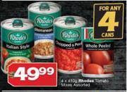 Rhodes Tomato Mixes Assorted-4 x 410g