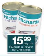 Housebrand Pilchards In Tomato/ Hot Chilli Sauce-400g Each