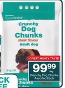 Housebrand Crunchy Dog Chunks Assorted-8Kg Each