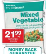 Housebrand Mixed Vegetables-1Kg Each