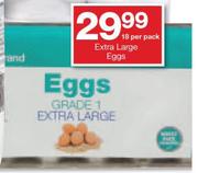 Housebrand Grade 1 Extra Large Eggs-18's Per Pack