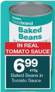 Housebrand Baked Beans In Tomato Sauce-410g Each