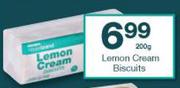 Housebrand Lemon Cream Biscuits-200g Each