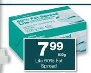 Housebrand Lite 50% Fat Spread-500g Each