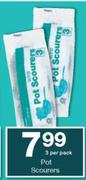 Housebrand Pot Scourers-3 Per Pack