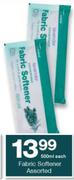 Housebrand Fabric Softener Assorted-500ml Each