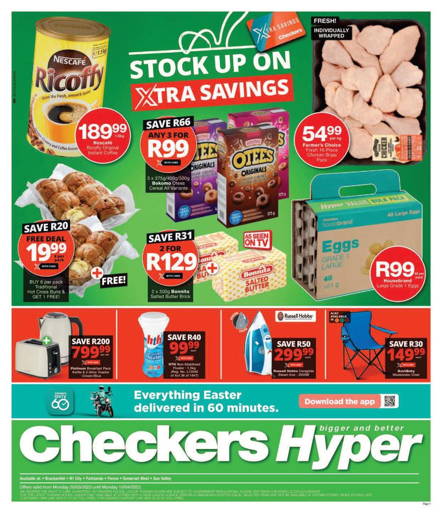 Checkers Hyper, Specials & Catalogues - Easter