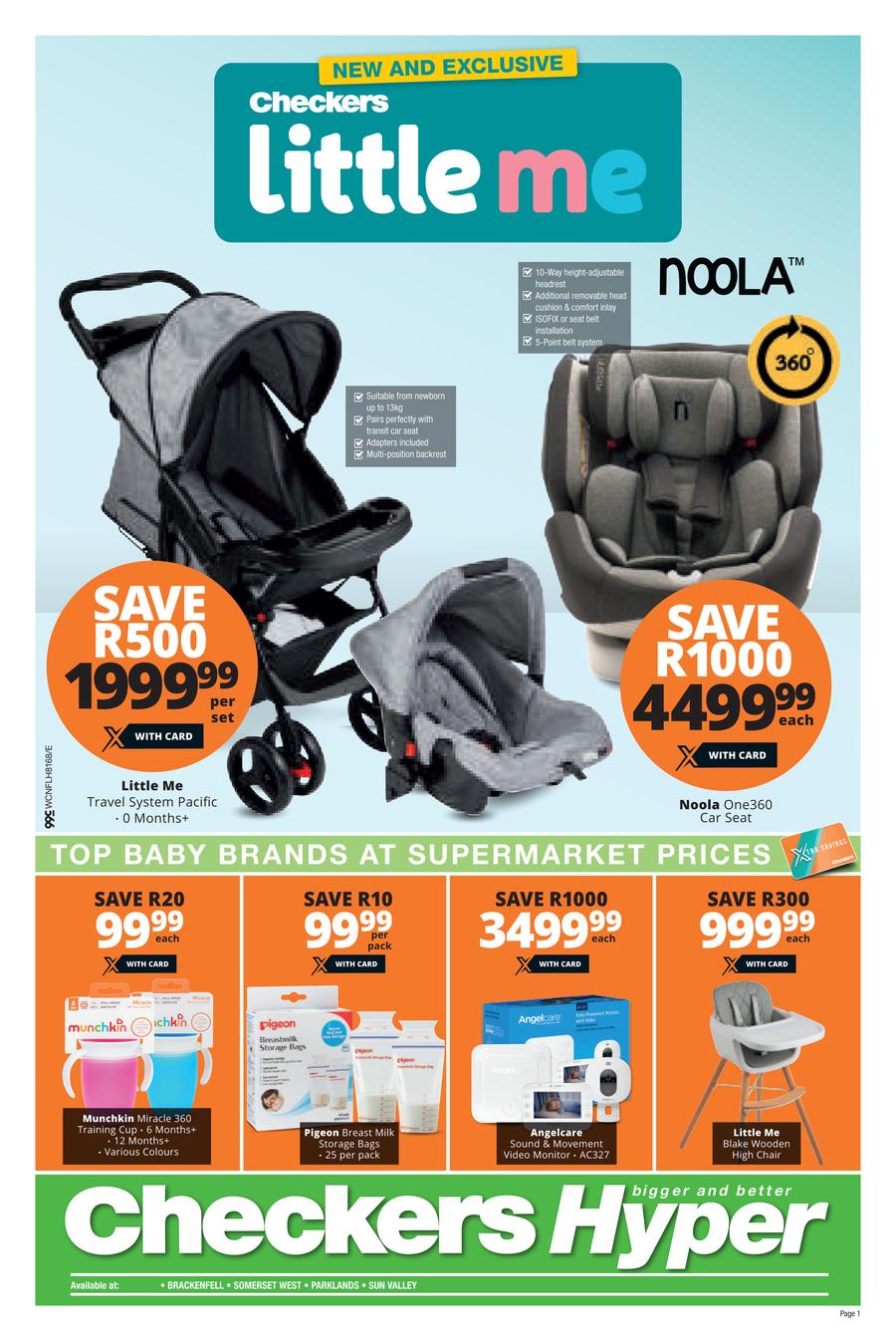 Checkers hyper discount baby car seats