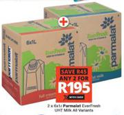 Parmalat Everfresh UHT Milk (All Variants)-For Any 2 x 6 x 1Ltr