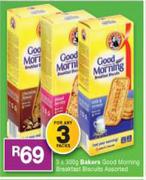 Bakers Good Morning Breakfast Biscuits Assorted-3 x 300g