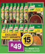 Knorr Soup Packets Assorted-For 15