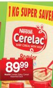 Nestle Cerelac Baby Cereal Assorted-1Kg Each