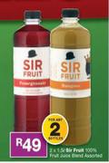 Sir Fruit 100% Fruit Juice Blend Assorted-2 x 1.5Ltr