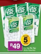 Tic Tac Mints Assorted-5 x 16g