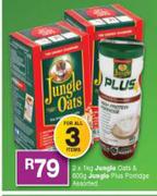 Jungle Oats-2 x 1Kg & Jungle Plus Porridge Assorted-600g-For All 3