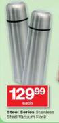 Steel Series Stainless Steel Vacuum Flask-Each