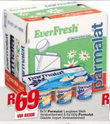 Parmalat Lang lewe Melk Verskeidenheid 6x1Ltr & Parmalat Gladde Jogurt Verskeidenheid 6x100g-Vir Bei
