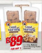 Bakers Good Morning Rusks-3x450g