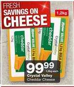 Crystal Valley Cheddar Cheese-1.2kg Each