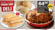 Whole Grilled Chicken Each & Hotdog 6 Per Pack Or Hamburger Rolls-For Both