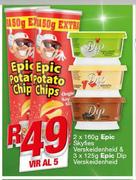 Epic Skyfies Verkeidenheid 2x160g & Epic Dip Verkeidenheid 3x125g-Vir Al 5
