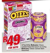 Bokomo Otees Cereal 375g/400g Each & Bokomo Otees Cereal Bars 5x25g-For Both