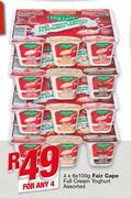 Fair Cape Full Cream Yoghurt-4x6x100g
