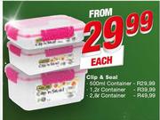 Clip & Seal 2.8Ltr Container