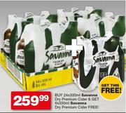 Savanna Dry Premium Cider - 24 x 330ml